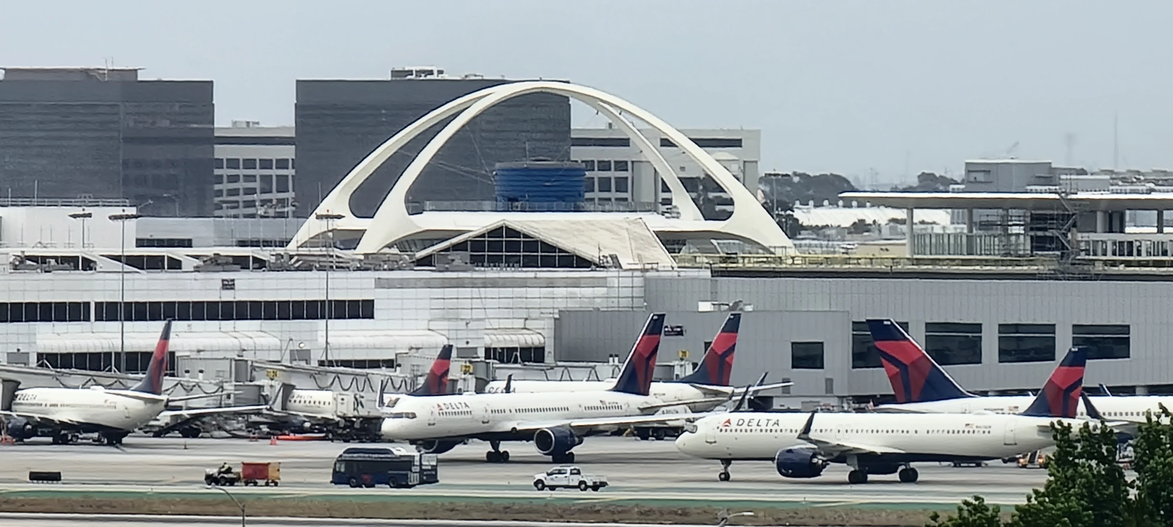Delta aircraft at Los Angeles International Airport