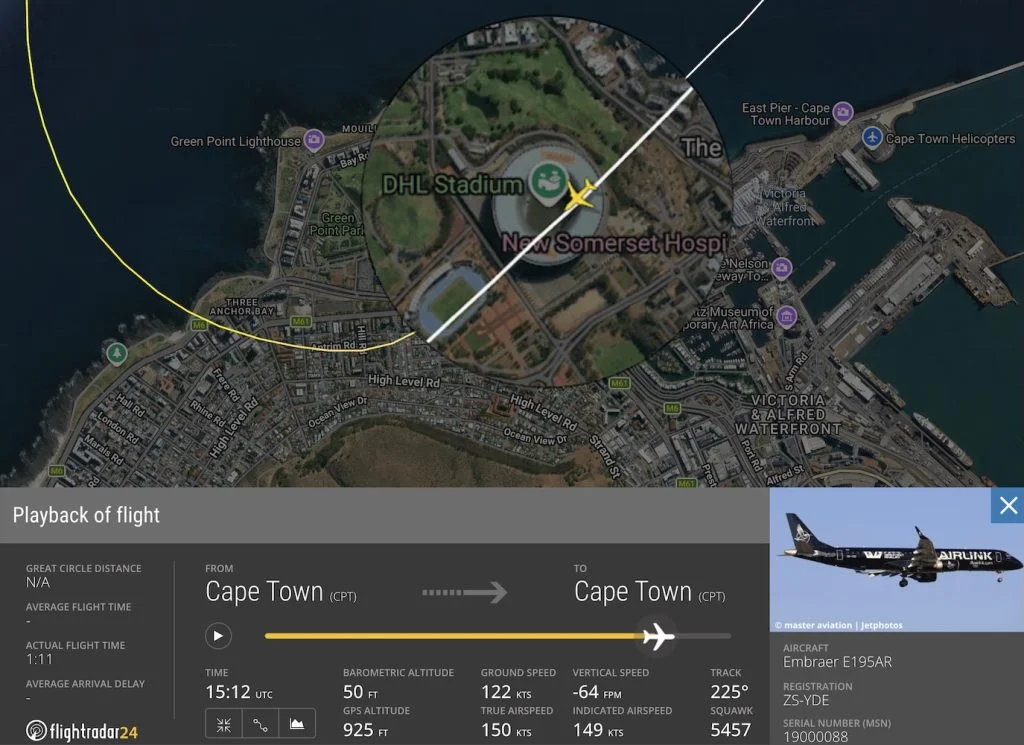Airlink Executes Controversial Low Flypast Over Rugby Match in Cape Town