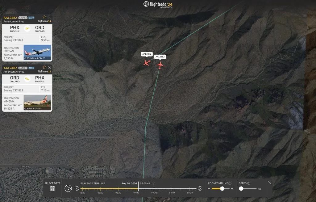 Pilot Coordination Averted Mid-Air Collision in Phoenix