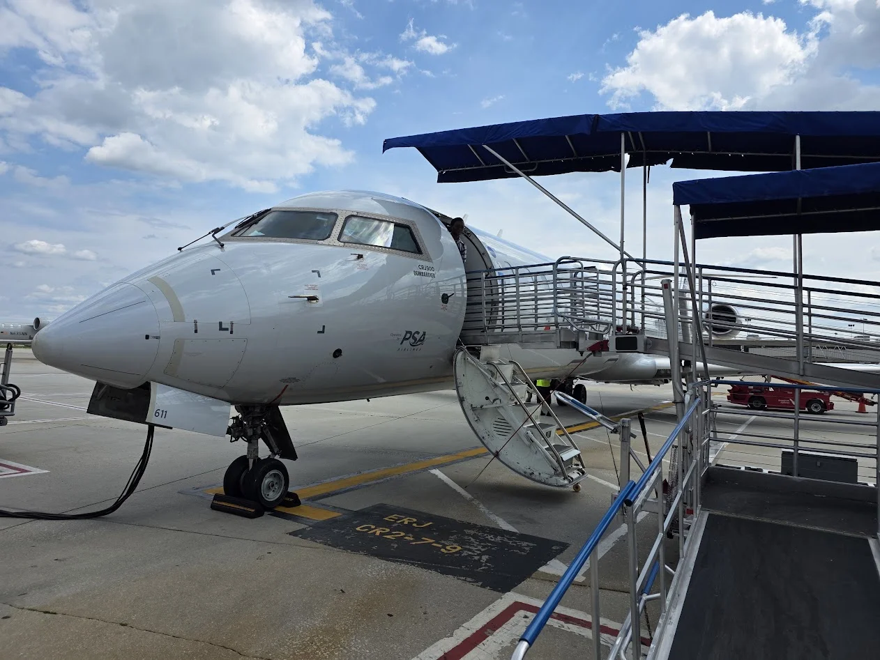 PSA Airlines CRJ900 at Philadelphia, photographed on a previous trip